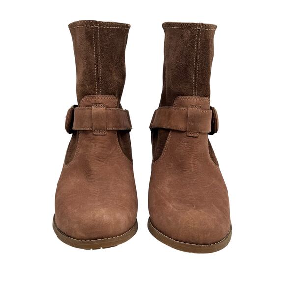 Timberland Earthkeepers Rudston Boots SZ 7 Mid Waterproof Women's Brown Pull On - Picture 9 of 11